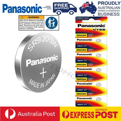 Genuine Panasonic Silver Oxide Watch Battery SR920SW (371)1.55V Made In Japan • $3.69