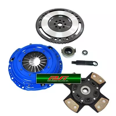 PSI 4-PUCK STAGE 3 CLUTCH KIT+CHROMOLY FLYWHEEL INTEGRA B18 CIVIC Si DEL SOL B16 • $229