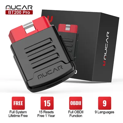 Mucar BT200 PRO BD2 Bluetooth Diagnostic Tool SAS SRS Full System Code Reader • $69.99