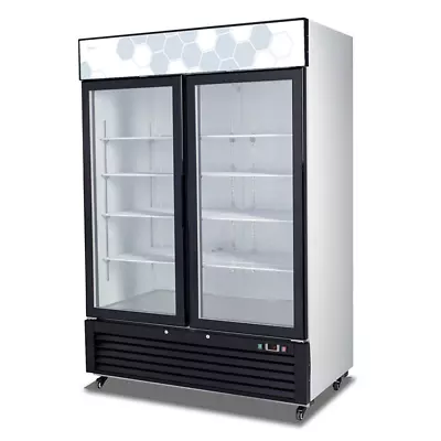 Migali 54  2 Glass Door Merchandiser Freezer 49 Cu.ft. (NEW) • $4976