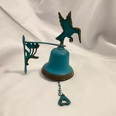 Vtg Brass Hummingbird Wall Mount Door Bell~Indoor/Outdoor Decor/Garden  7x6  • $23.99