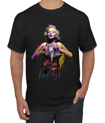 Marilyn Monroe Watercolor Love Pop Culture Men Graphic Tshirt • $19.99