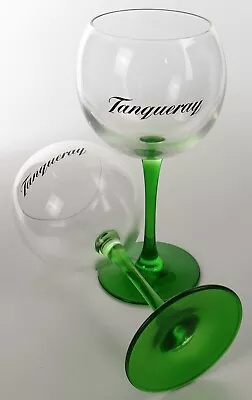 2 X Tanqueray Gin Balloon 35ml Small Copa Glass Green Stem And Foot Jars 3368 • £11.29