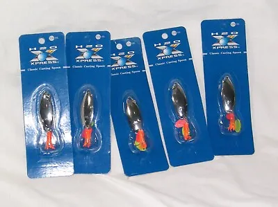 H2O XPRESS 5 Pack 1/4 Oz. Classic Casting Spoon 3  Overall Length • $9.99