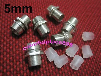 $8.50 • Buy 50pcs, 5mm Chrome Metal LED Bezel Holder Panel Display LED Holders For 5mm Leds