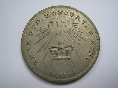 £125 • Buy Death Of George III Medal Silvered Brass By Kettle BHM 996 Excessively Rare UNC 