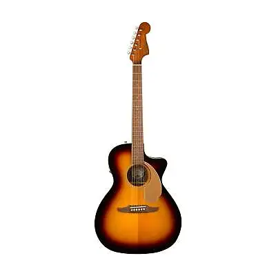 Fender California Newporter Player Medium-Sized Acoustic Guitar Sunburst • $739.20