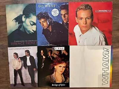 EIGHTIES  6 X LP JOBLOT Inc WHAM! T’PAU  JASON DONOVAN HUEY LEWIS GO WEST • £8.99