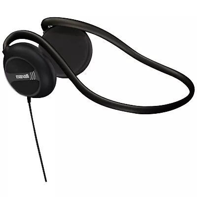 Maxell 190316 Neckband Stereo On-Ear Headphones With Swivel Earcups (Black) • $11.70