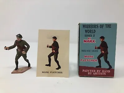 MARX WARRIORS OF THE WORLD Rarer Second Series WWI Soldier Mark Fletcher • $34.99