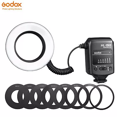 Godox ML-150 II Macro Ring Flash Light For Canon Nikon Olympus DSLR Camera • $164.99