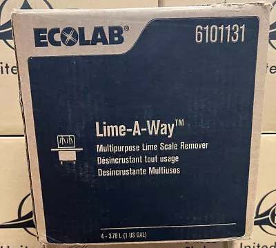 Box Of 4 - ECOLAB Lime-A-Way - Multipurpose Lime Scale Remover - 6101131 - New • $139.99