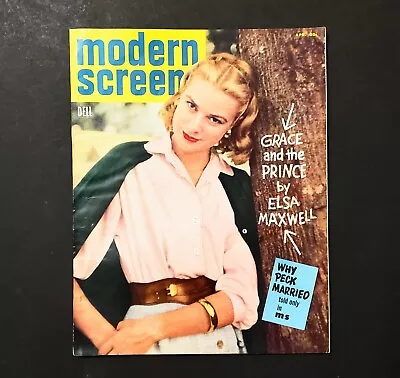 April 1956 GRACE KELLY Modern Screen Magazine W/Forbidden Planet Ad - NO LABEL • $7.99