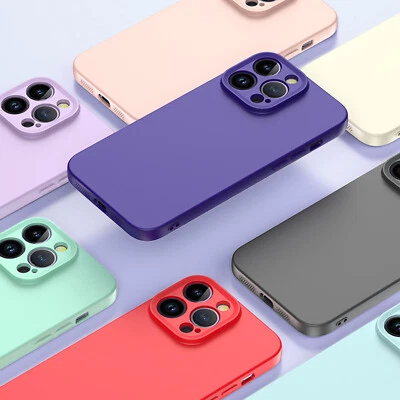 $9.84 • Buy Liquid Silicone Case Camera Lens Cover For IPhone 14 13 12 11 Pro Max 14 Plus