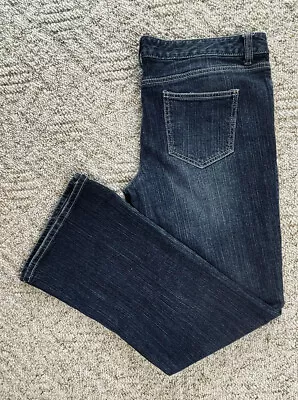 Vanity Women's Mid Rise Sz 32  Stretch Denim Flared Jeans  (36x32) • $19.99
