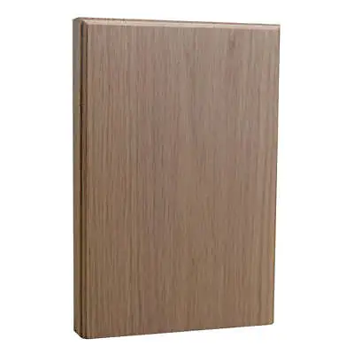 EWAP98 Casing Plinth Block 1  X 5-1/2  X 8-1/4  Tall Unfinished Solid Hardwood  • £21.22