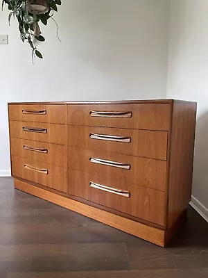 Mid Century Teak G Plan Fresco Eight Drawers Chest Of Drawers Sideboard Retro • £265