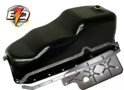 Mercruiser 5.0 5.7 Chev Marine Oil Pan With 1/2” Plug + Oil Baffle & Rails • $119.99