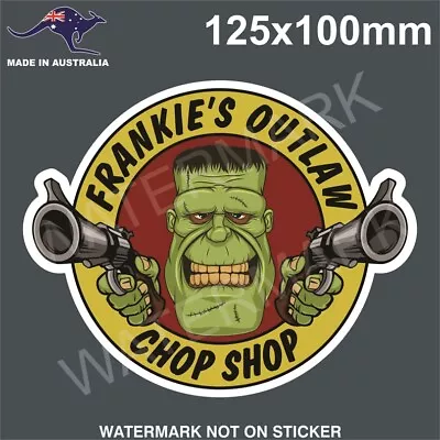 Frankenstein Chop Shop Sticker Retro Vintage Hot Rod Stickers For Toolbox Ute • $5.99