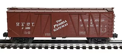 MTH 20-93980 O Scale Minneapolis & St. Louis (M&StL) #24480 SS Boxcar W/box NEW! • $69.99