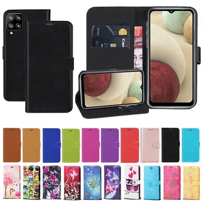 £3.49 • Buy For Samsung Galaxy A12 Case Leather Wallet Book Flip Stand Cover For A12 Phone