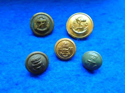 Job Lot Of Mixed Naval Buttons Sea Cadets Royal Navy & Others • £5.99