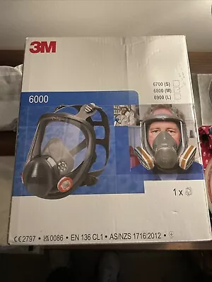 3M 6900 Full Facepiece Respirator Mask Large - Grey • £10