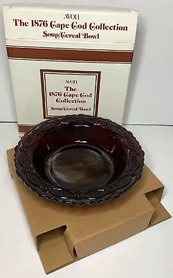 1991  Cape Cod 1876 Collection SOUP / CEREAL BOWL Roman Rosette Pattern Avon NIB • $11.85