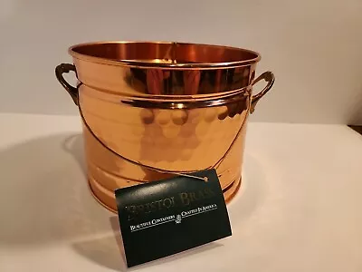 VTG Bristol Brass & Copper Inc Solid Brass & Copper Planter Cachepot Made In USA • $40