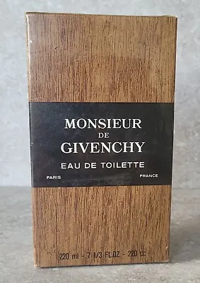 Vtg NOS HUGE Original Monsieur De Givenchy Eau De Toilette 7 1/3 Oz FREE US SHIP • $268.95