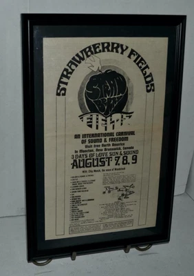 $89.99 • Buy Led Zeppelin 1970 Strawberry Fields Rare Grand Funk Railroad Concert Poster / Ad