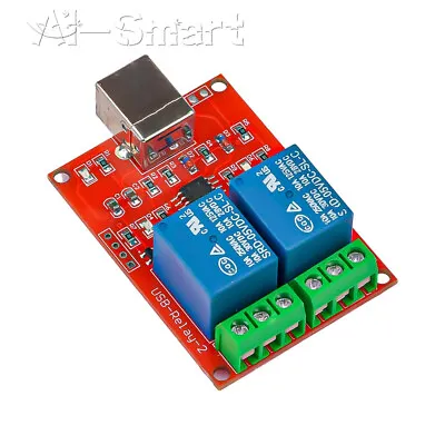£7.15 • Buy 5V USB Relay 2 Channel Programmable Computer Control For Smart Home