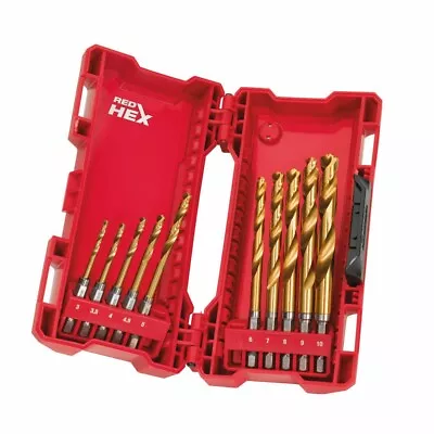 Milwaukee Shockwave Hss 10pc Drill Bit Set - 48894759 Free Delivery • £28.49