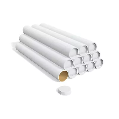 3  X 24  Staples White Mailing Tubes 12/Box (11628) 558420 • $37.34