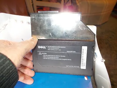 Dell 18tht-a00 Dvd-rom-8speed In Caddy Model 04m908 Ide Black Bezel/box13-r • £7