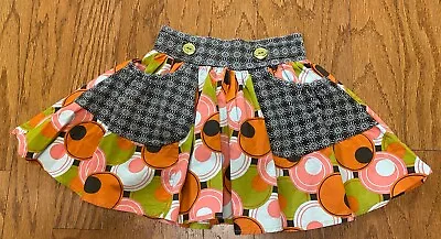 Matilda Jane Patchwork Skirt W/ Pockets Pleats  Girls Size 4 • $11.11