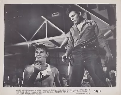 Neville Brand + Leo Gordon In  Riot In Cell Block 11 (1954) ❤🎬 Photo K 202 • $19.99