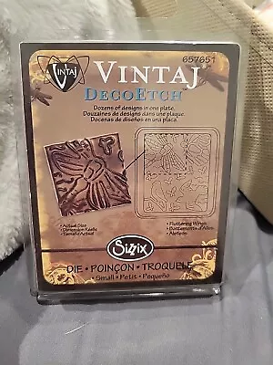 Sizzix Vintaj DecoEtch Die Fluttering Wings #657651 • $8