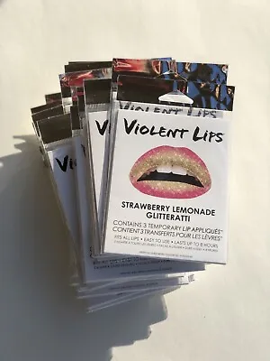 Violent Lips Strawberry Lemonade Glitteratti Tattoo • $2.50