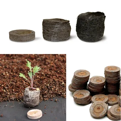 £3.99 • Buy JIFFY-7 Peat Compost Plug Seed Starter Grow Propagation Hydro Pellets 41mm X 24