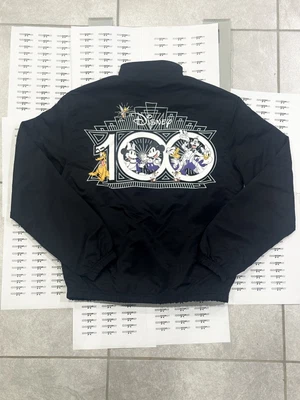 $108.50 • Buy Disney World 100th Anniversary Mickey & Friends Black Zip Up Jacket Size XS M L
