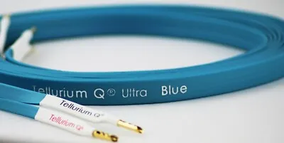 Tellurium Q Ultra Blue Speaker Cable (Terminated) 1.5m Pair With Z Banana Plugs • £102