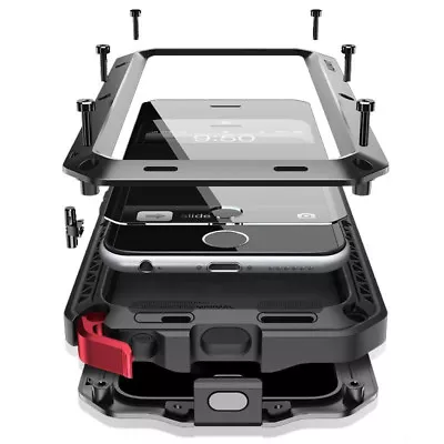 Shockproof Aluminum Gorilla Glass Case For IPhone 13 Mini 15 Pro Max 14 Xs 7 8+ • $14.49