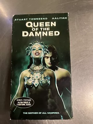 The Queen Of The Damned VHS 2002 Contains Bonus Footage & Aaliyah Tribute • $14.99