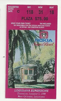 1998 Ohio State Vs Florida State Sugar Bowl College Football Ticket Stub • $12.99