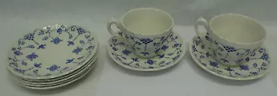 Vtg MYOTT Staffordshire FINLANDIA China TEA 9  Pc. ENGLAND 1982 2 Cups 7 Saucers • $24.59