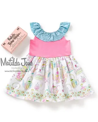 Girls Matilda Jane Platinum Pink Teapot Time For Tea Sara Top Size 10 GUC (6/10) • $30.95