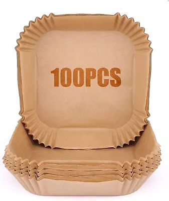 6.3 Inch(16cm) Air Fryer Liners 100 Pcs Liners Square Inch  • £14.22