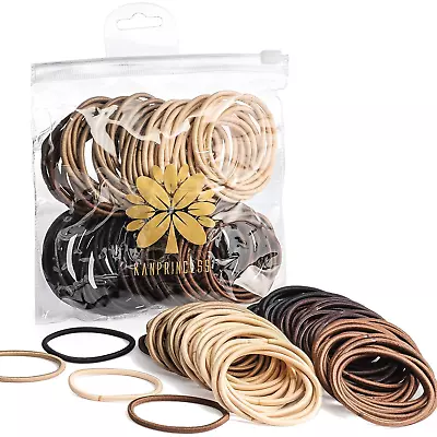 100PCS Hair Ties For Thick Hair Ponytail Holders Hair Ties No Damage For Women • £15.67