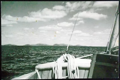 1978 B&W Heading Towards Mt. Desert Island (By Sailboat) Hancock Cty. Maine • $2